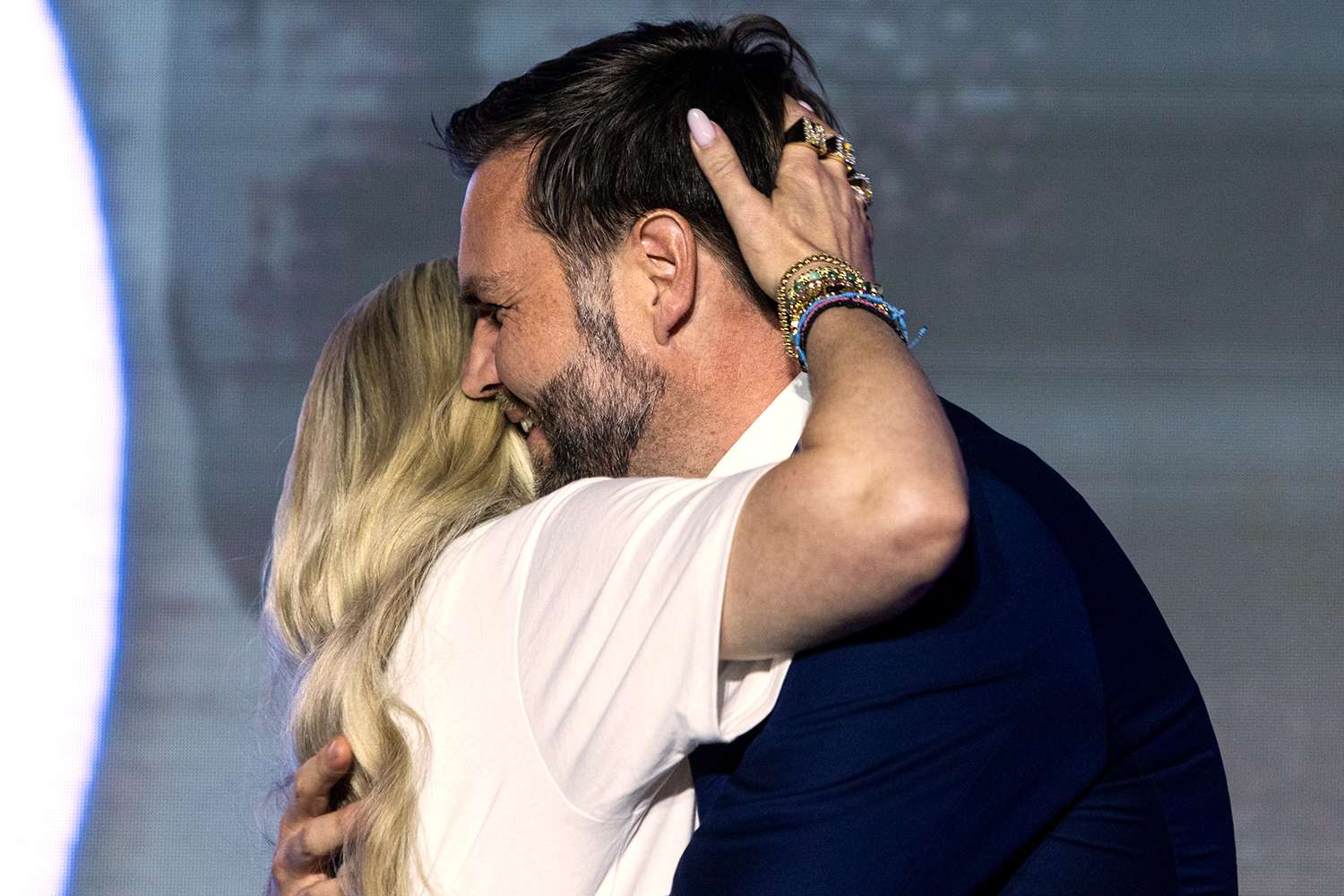 JD Vance and Erika Kirk #39 s Warm Hug at Turning Point Event Goes Viral