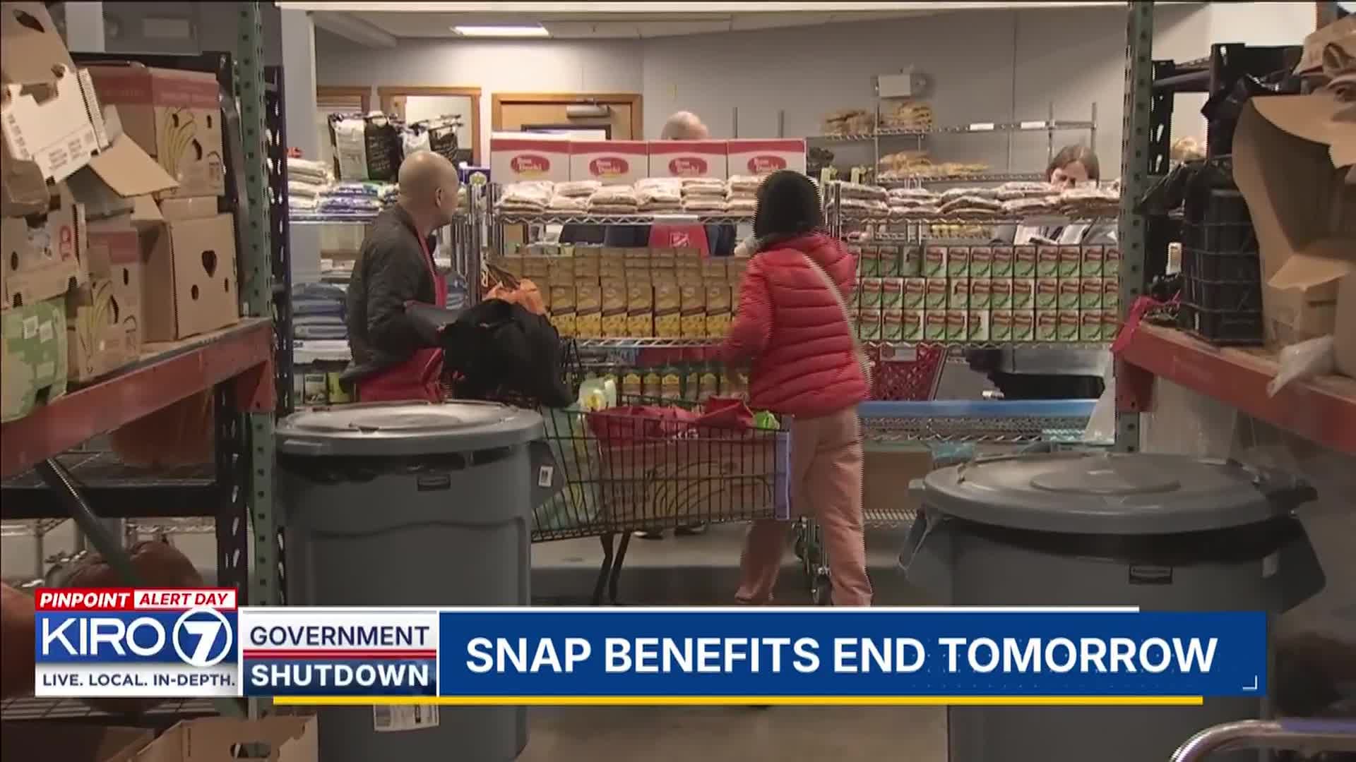 900,000 WA residents to lose SNAP benefits as government shutdown continues