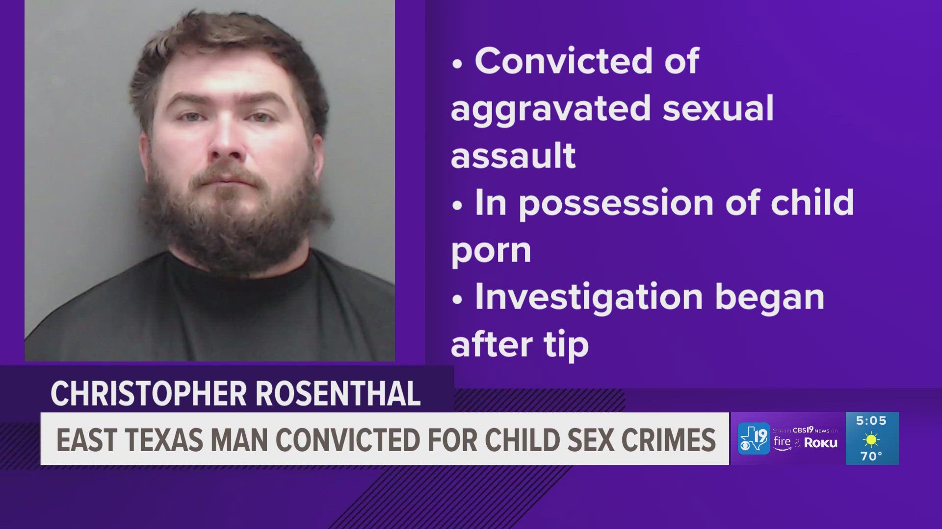 East Texas man convicted for child sex crimes
