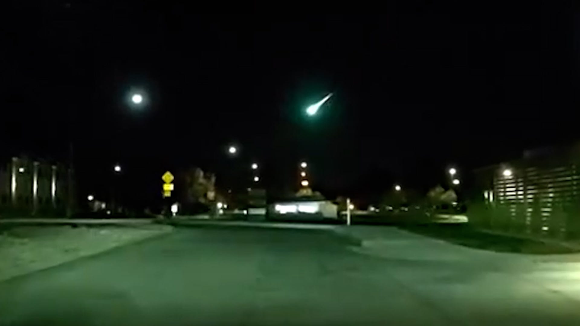 A meteor was caught on camera by a Neenah police officer's dashcam