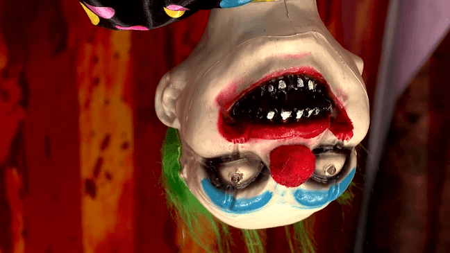 Candler man transforms home into Halloween 'Carnevil' with clowns ...