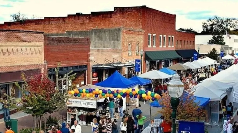 Harvest Festival in downtown Toccoa, Georgia