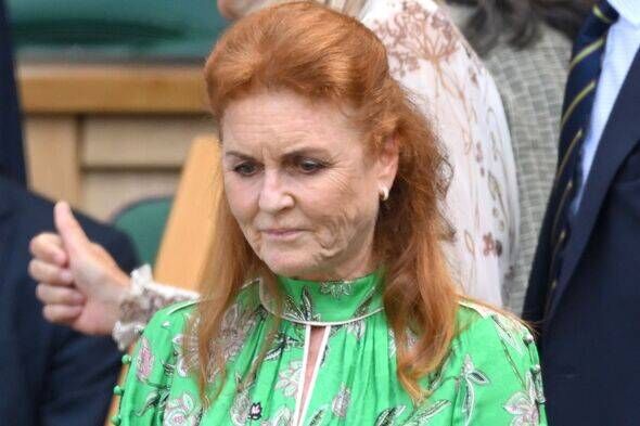 Sarah Ferguson looking down 
