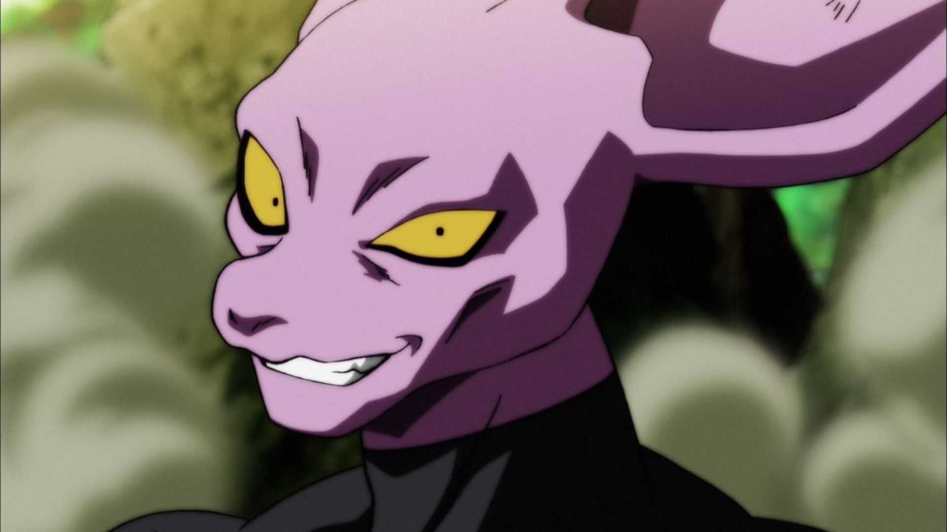 Dyspo smirking in Dragon Ball Super anime