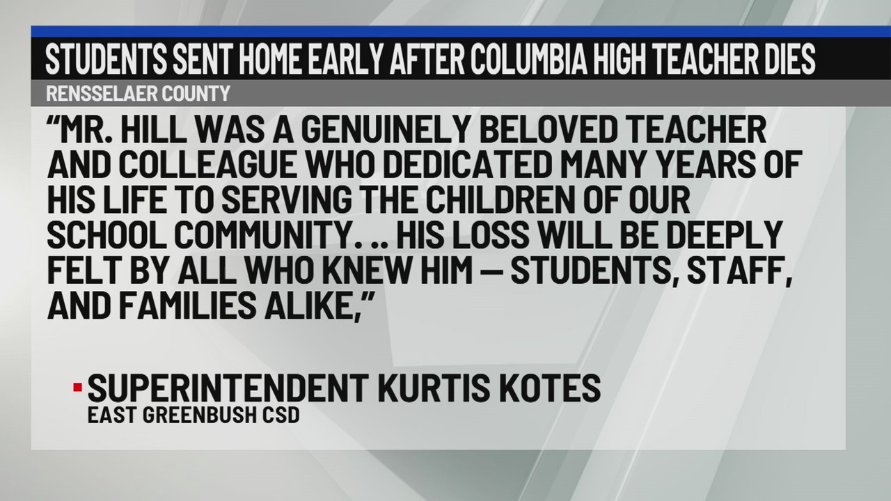 Columbia High School mourns sudden loss of beloved teacher
