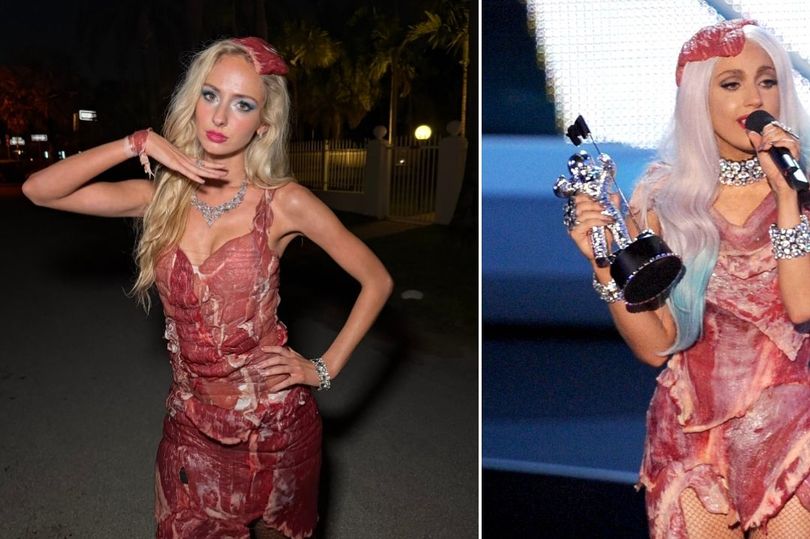 TikTok star disgusts internet as she recreates Lady Gaga's viral meat dress