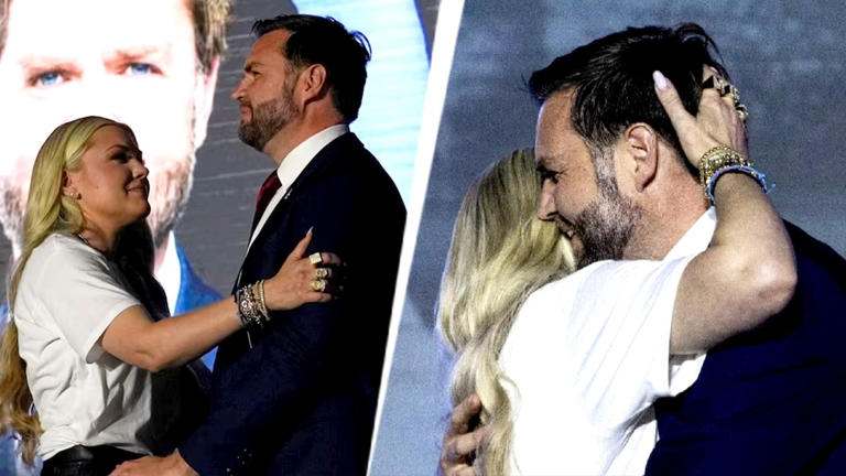 See similarities of my husband in JD: Erika Kirk's hug with Vance sparks  buzz