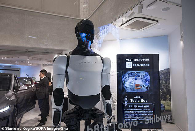 Money maker: Tesla boss Elon Musk recently said he expects that Tesla's Optimus will eventually be responsible for as much as 80 per cent of the company's revenue