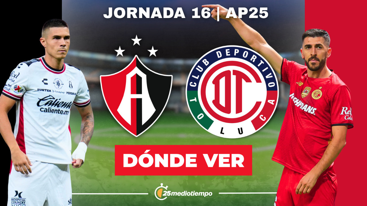 Atlas vs Toluca EN VIVO. Partido Jornada 16 Liga MX 2025 HOY