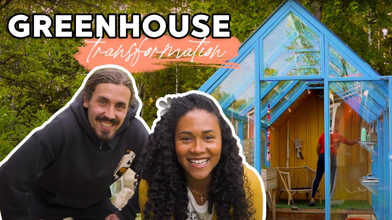 Transforming a countryside garden and greenhouse for summer
