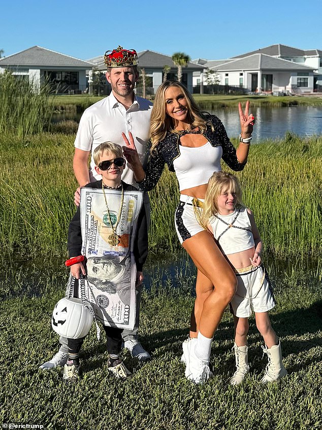 Eric and Lara lead Trump family Halloween costumes with swipe at No Kings protesters