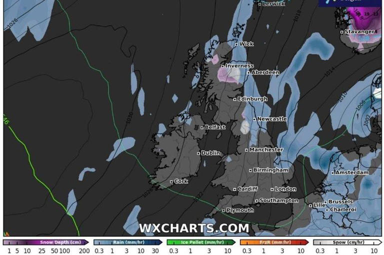UK snow forecast: Exact date snow to hit as temperatures plummet to -1C