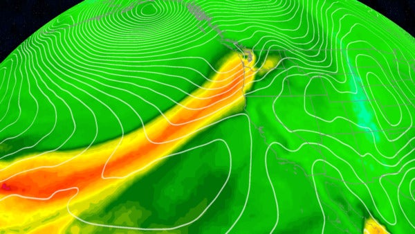 Atmospheric River Bringing Heavy Rain And Winds To Northwest