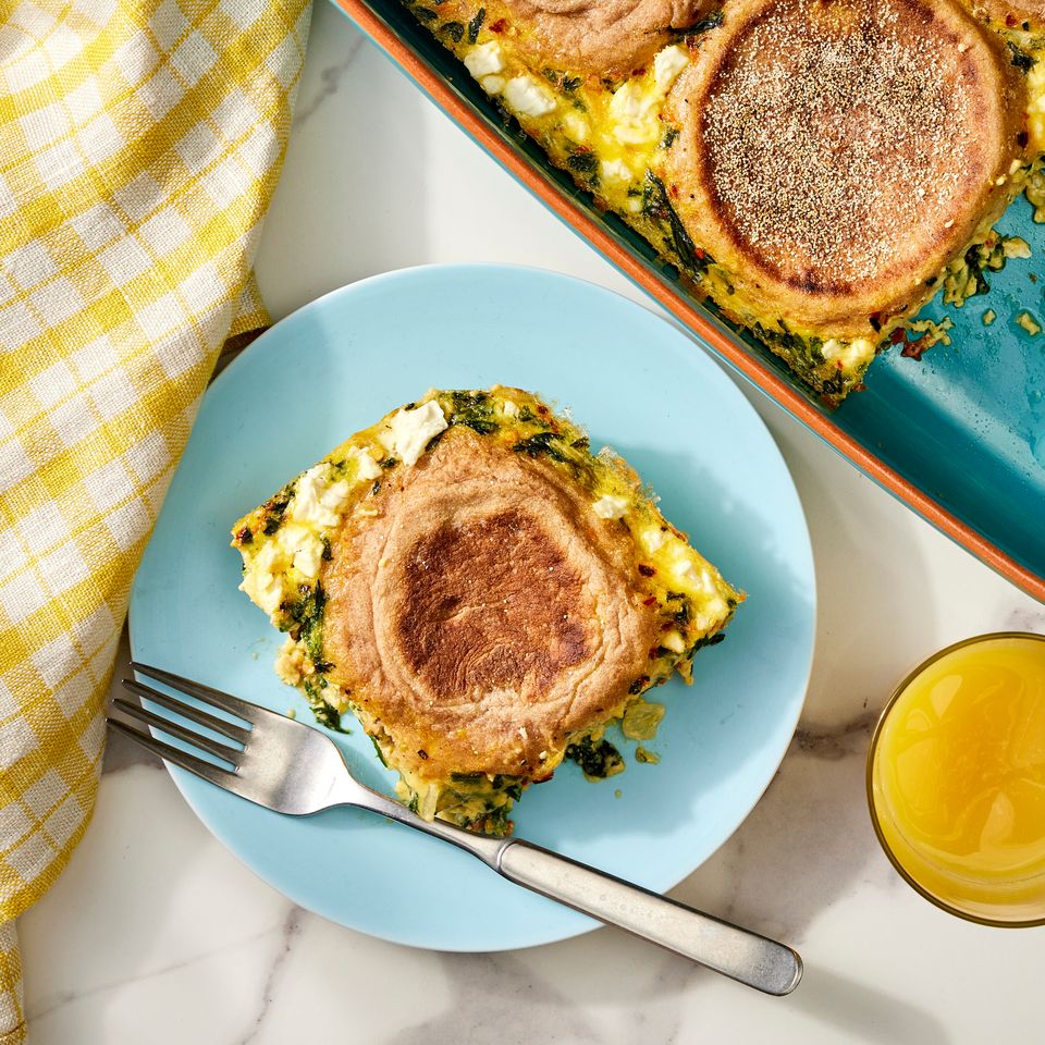 an image of the Spinach & Feta English Muffin Breakfast