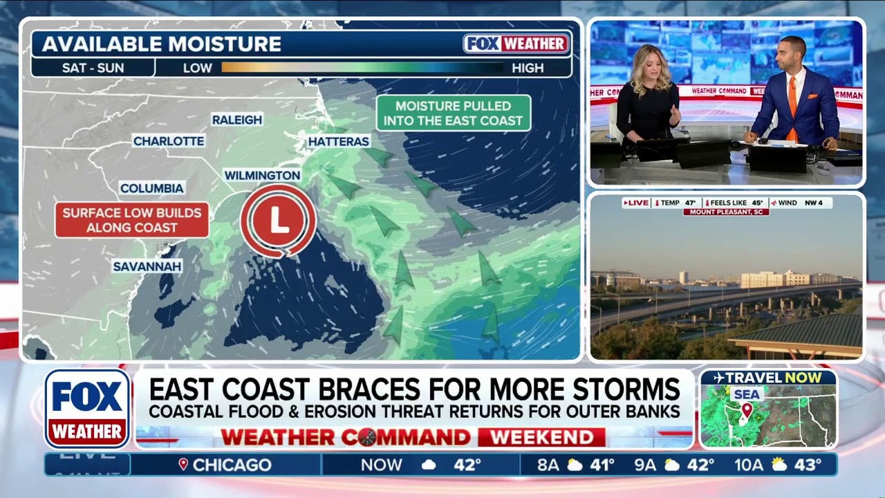 East Coast bracing for more storms and coastal flooding next week