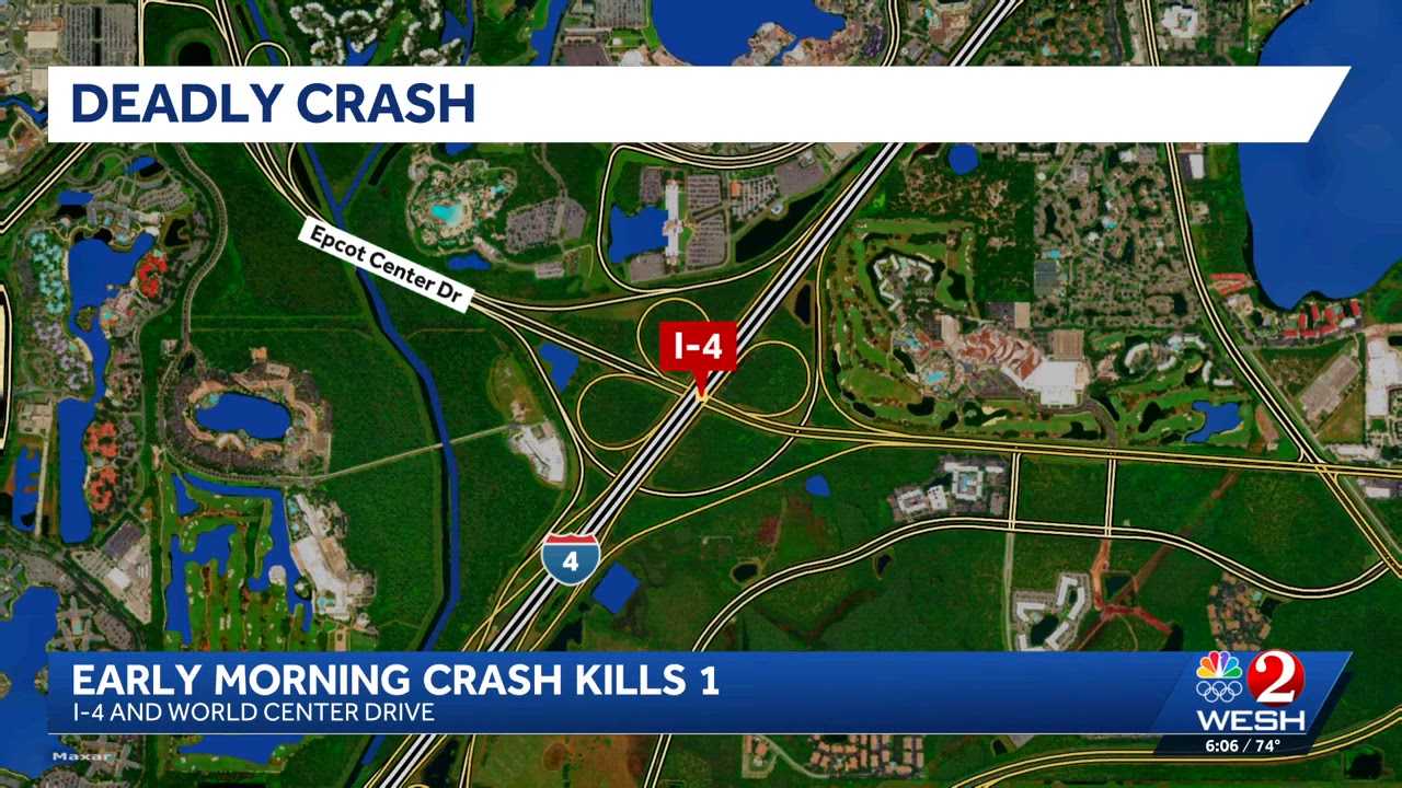 Driver killed in early-morning crash on I-4 in Orange County