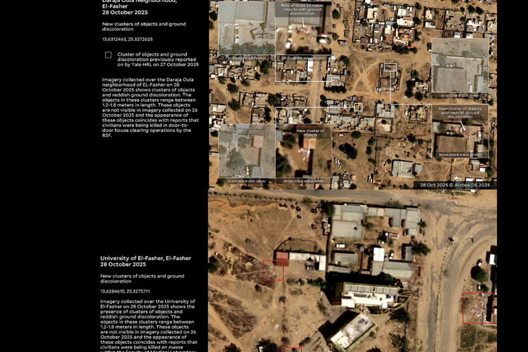 Citra satelit El Fasher, Sudan