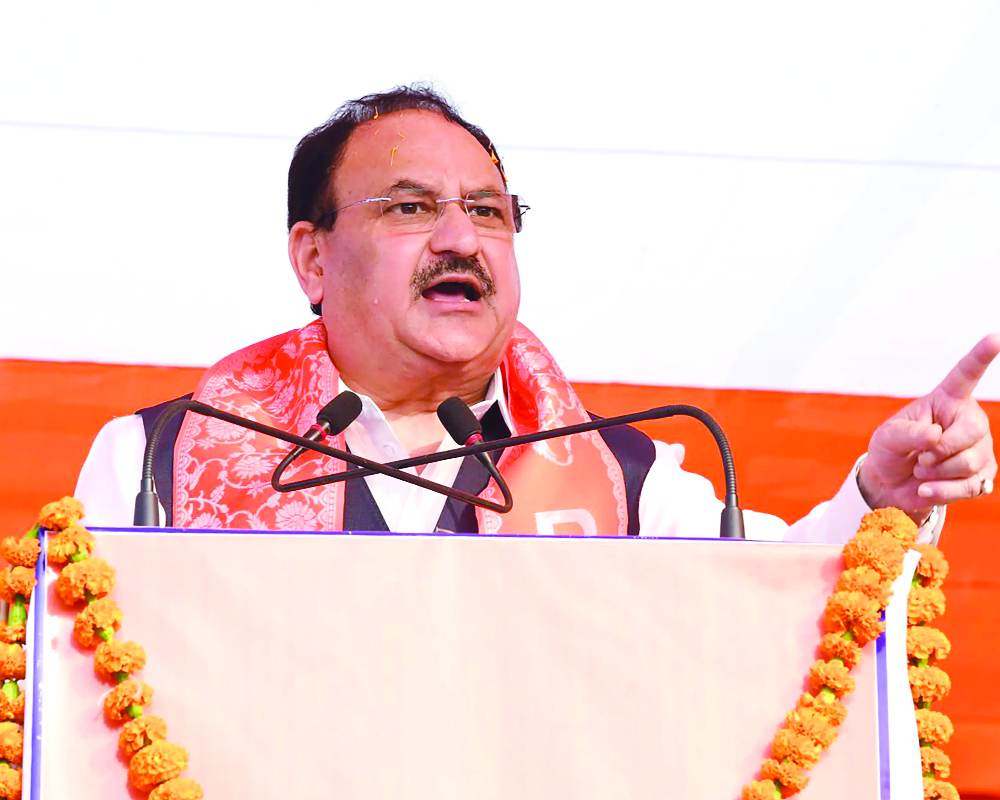 RJD pushing jungle raj in Bihar: Nadda