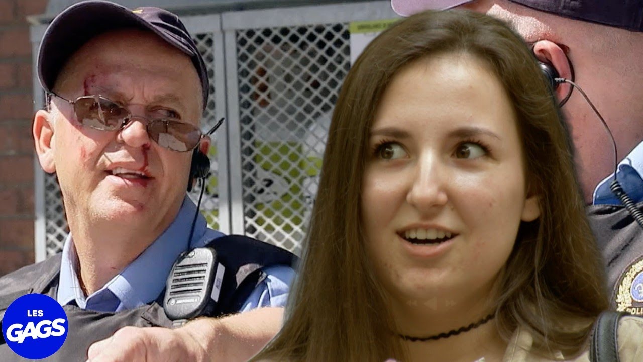 Elle a frappé le policier | Juste Pour Rire Les Gags