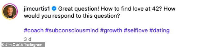 Jennifer Aniston's Hollywood hypnotist and 'love guru' boyfriend Jim Curtis has made a rare comment about their romance