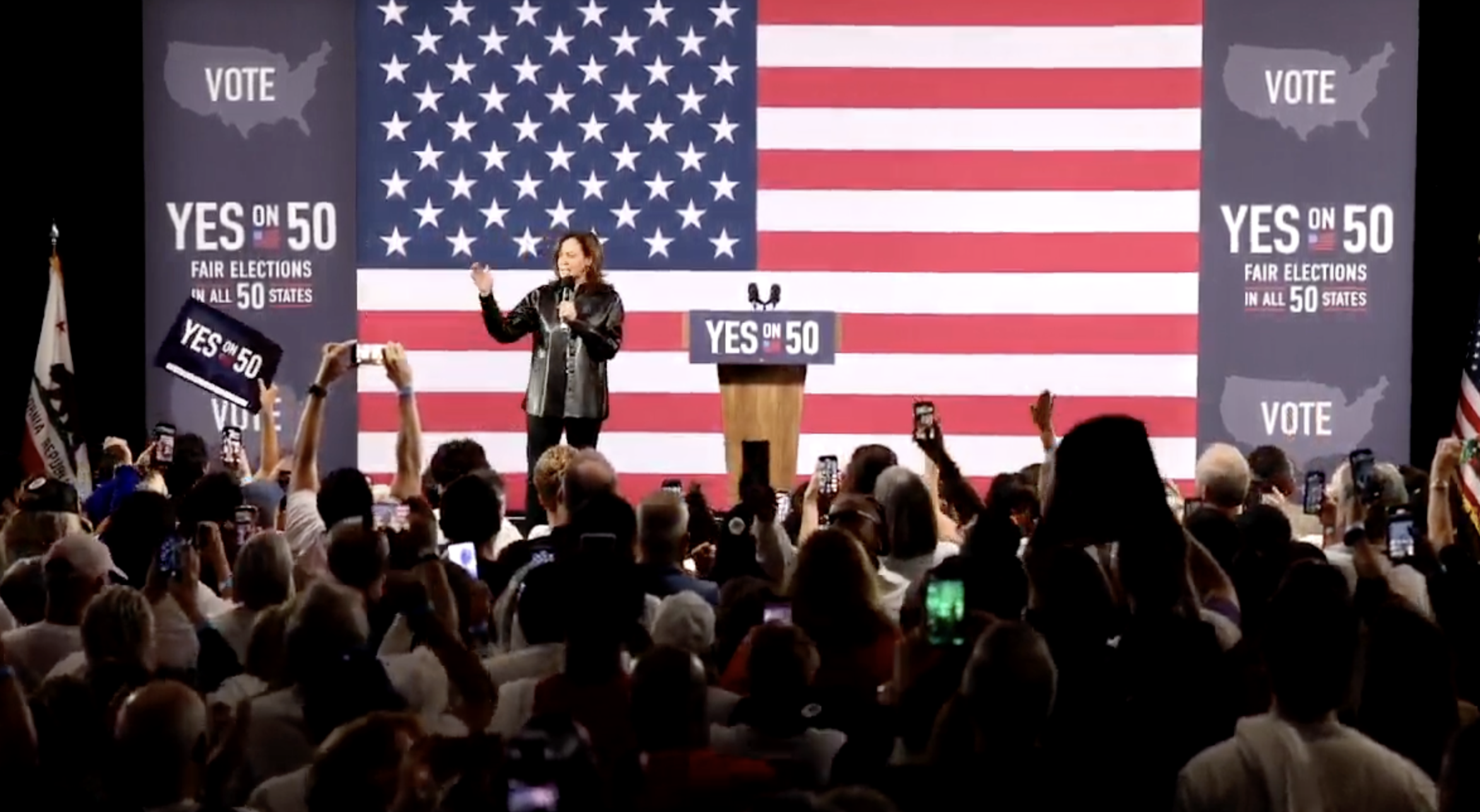 'We Refuse To Kneel At The Foot Of A Tyrant': Kamala Harris Erupts Into ...