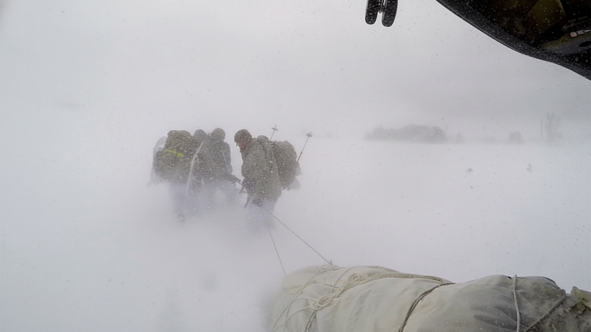 US Soldiers Movement Through Mountains in CH-47 Chinook Helicopters