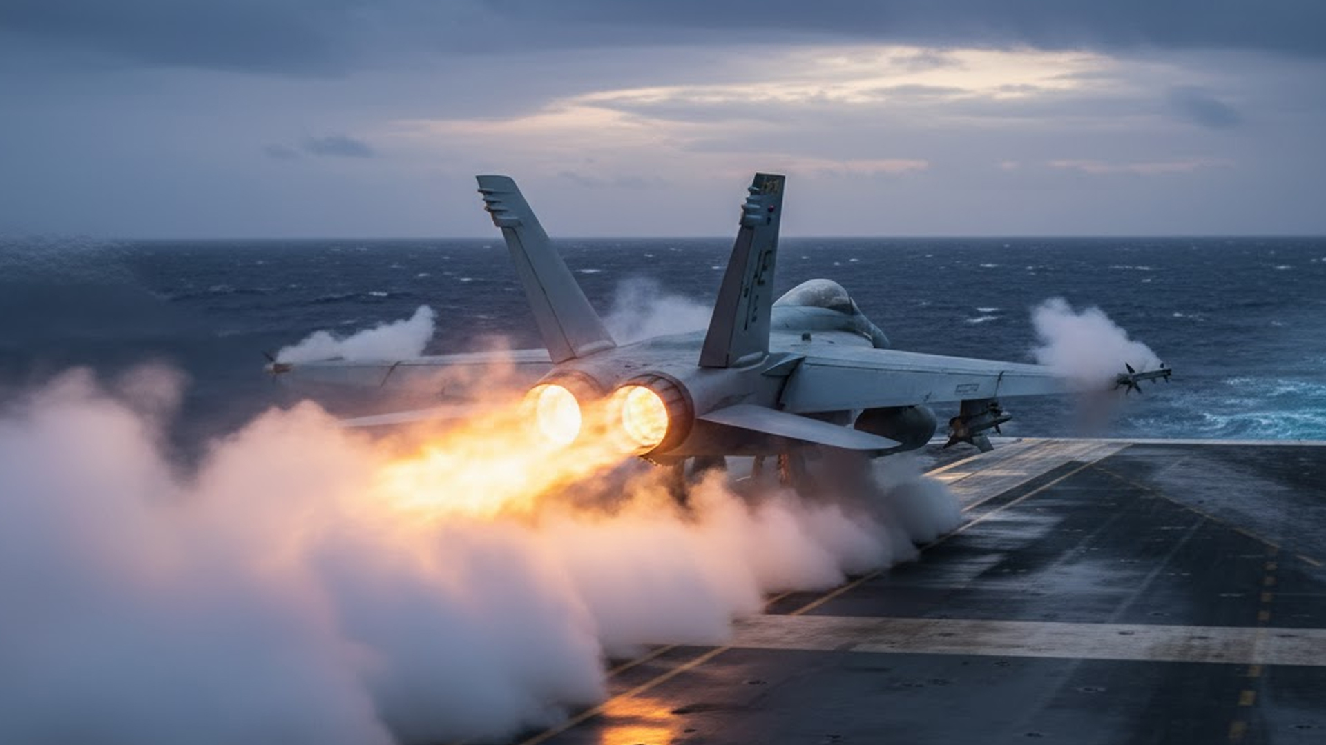 US Army Multiple Fighter Jets Take Off Full Throttle