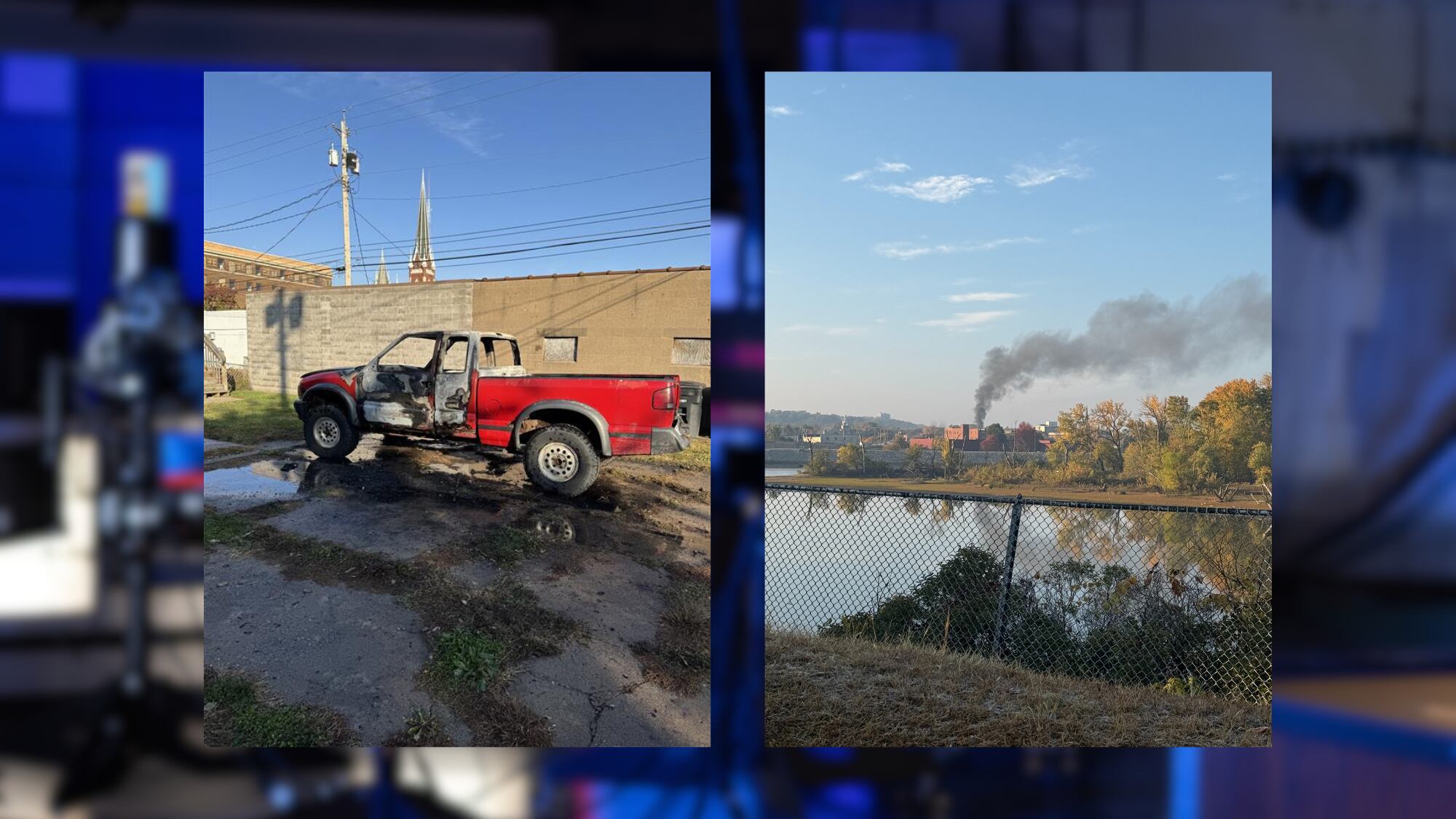 Truck catches fire in Rock Island