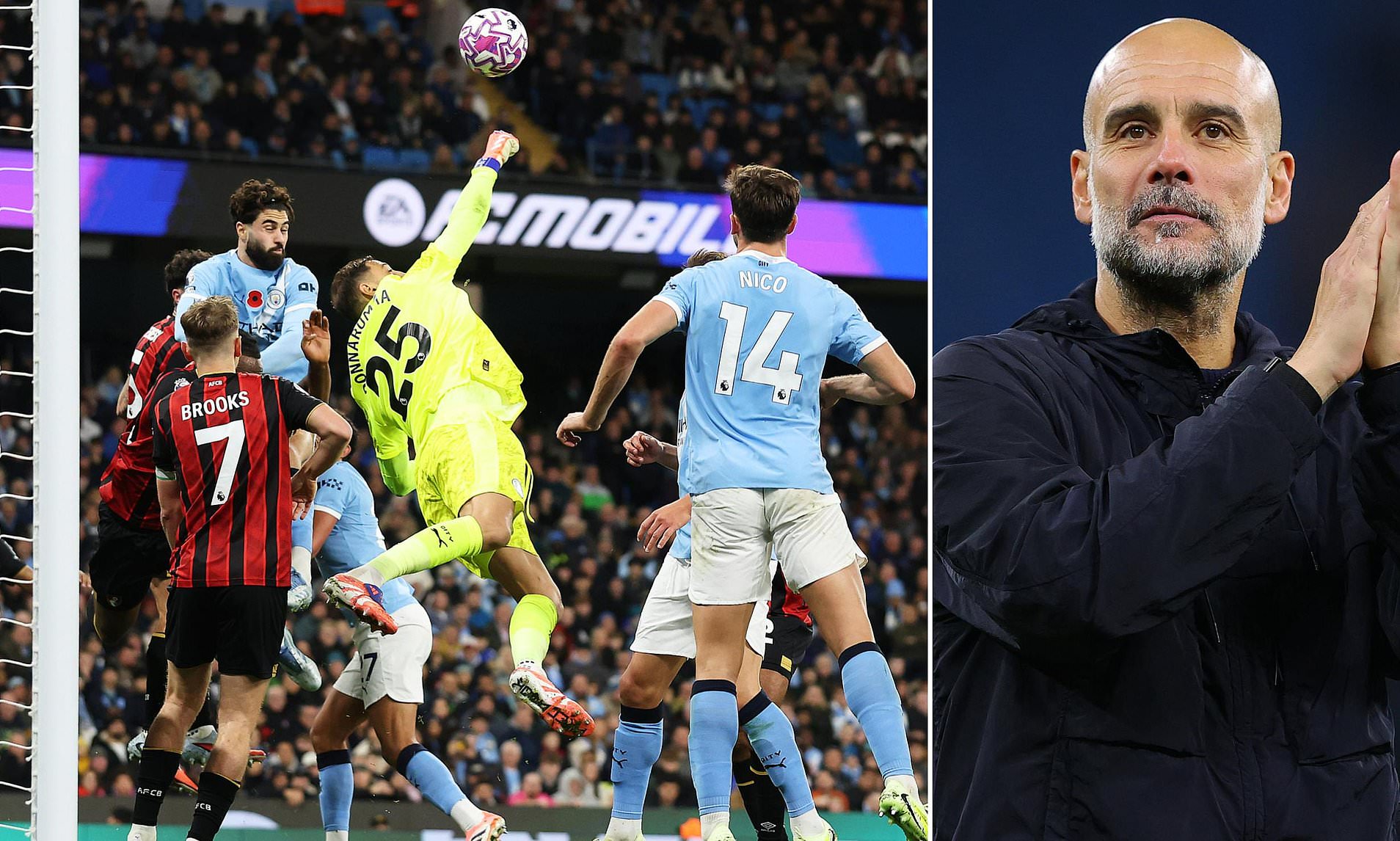 Pep Guardiola claims referees have been against Man City for a DECADE