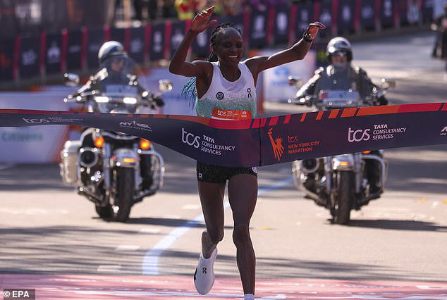 Stunning photo finish at NYC Marathon as Benson Kipruto wins thriller ...