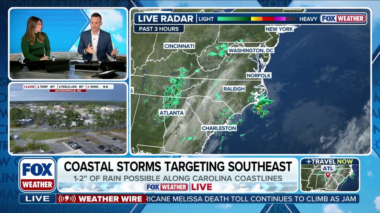Coastal storm expected to emerge off the U.S. East Coast