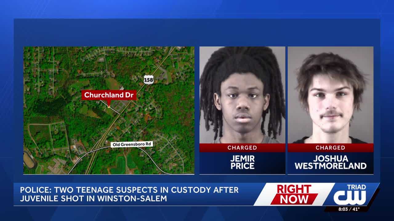Winston-Salem police: Juvenile recovering after shot in abdomen; 2 arrested