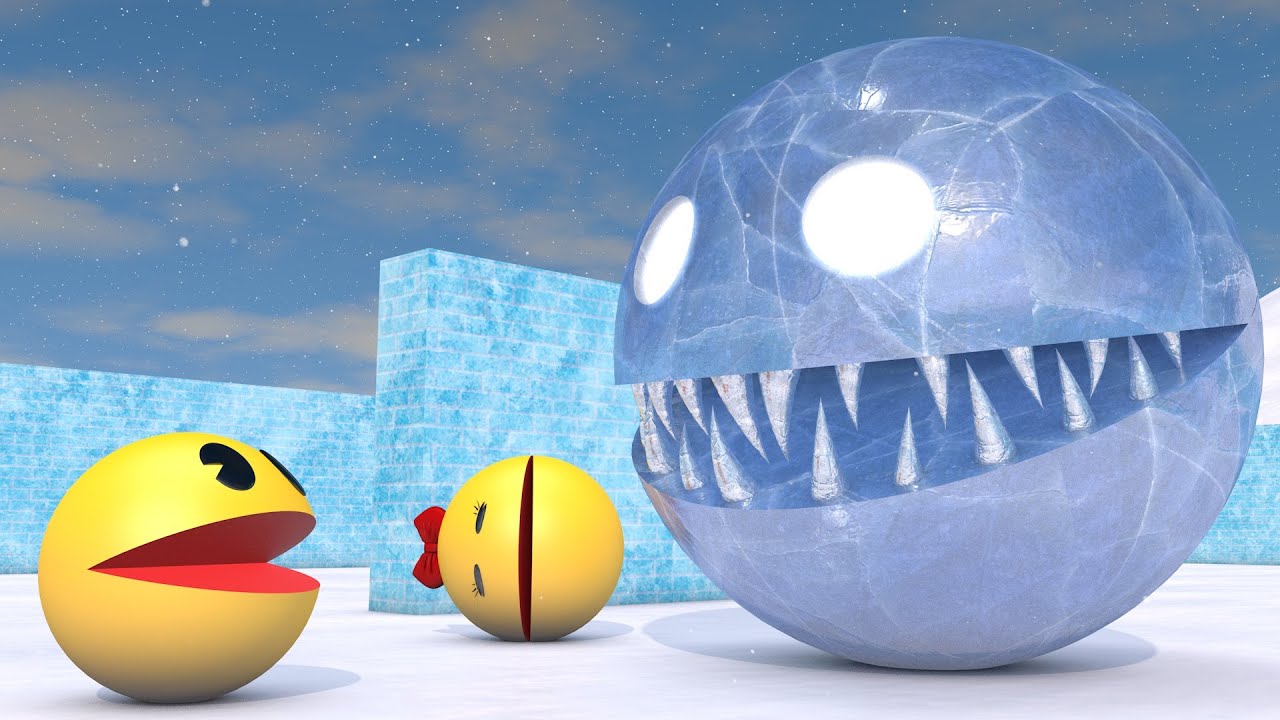 Pacman & Ms. Pacman vs Ice Monster