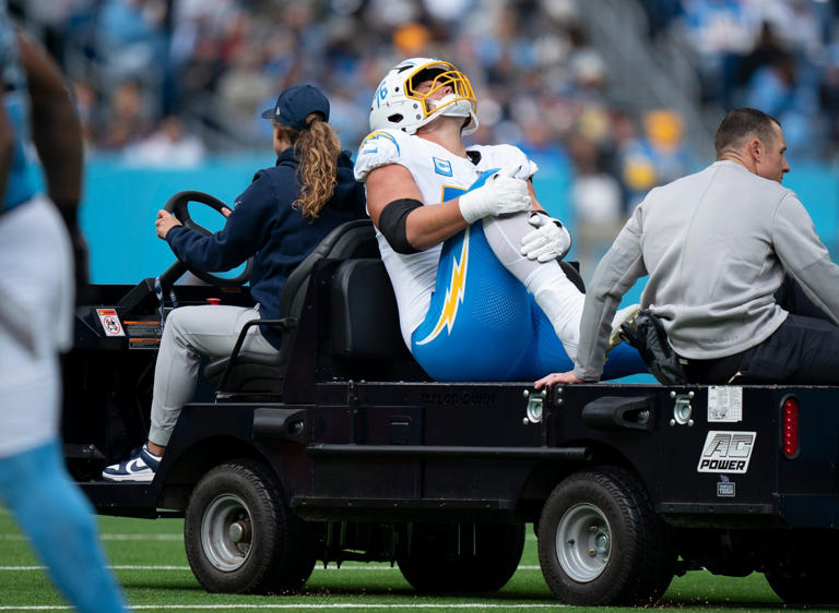 Chargers fear a repeat injury for star LT Joe Alt