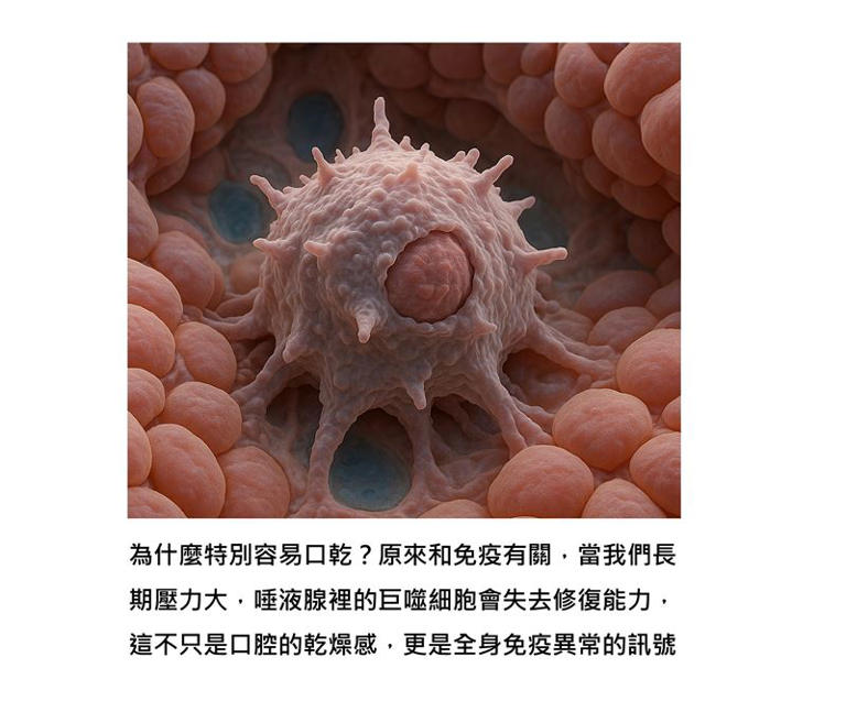 醫師張家銘表示，人容易口乾，其實是全身免疫異常的訊號。（圖／取自張家銘的臉書）