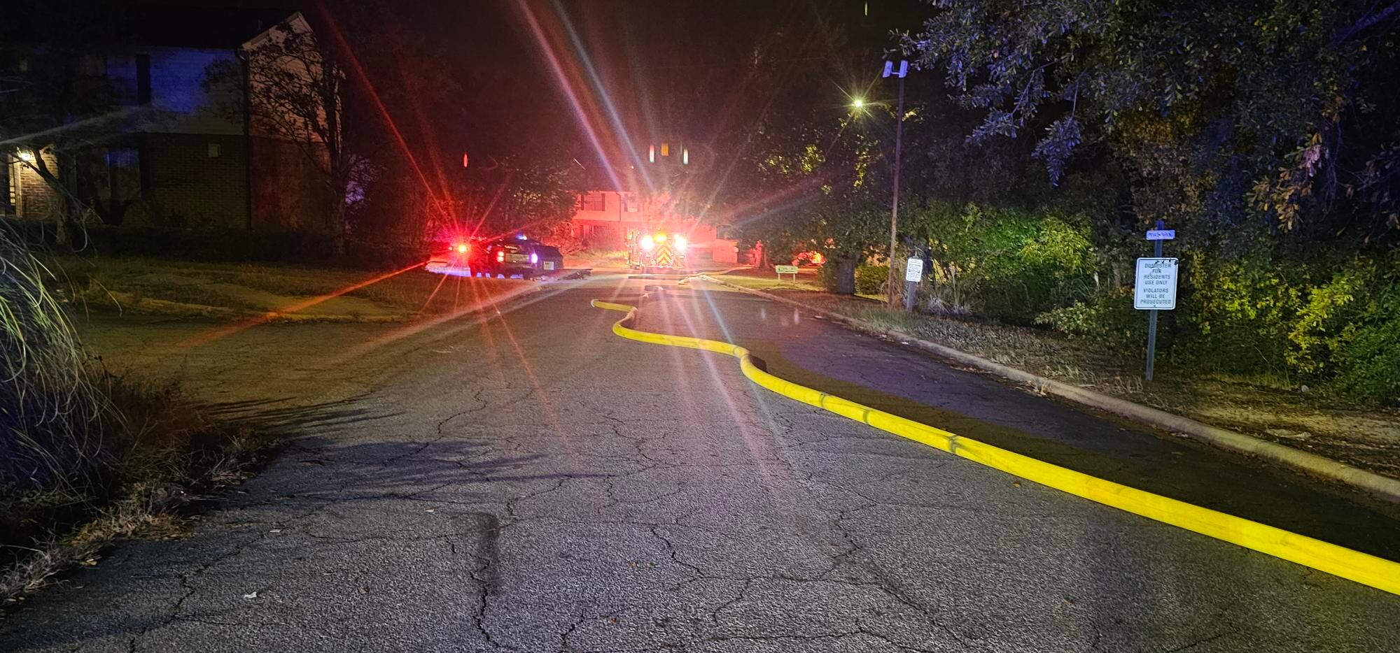 Crews battle 2 separate fires Sunday evening, one family displaced