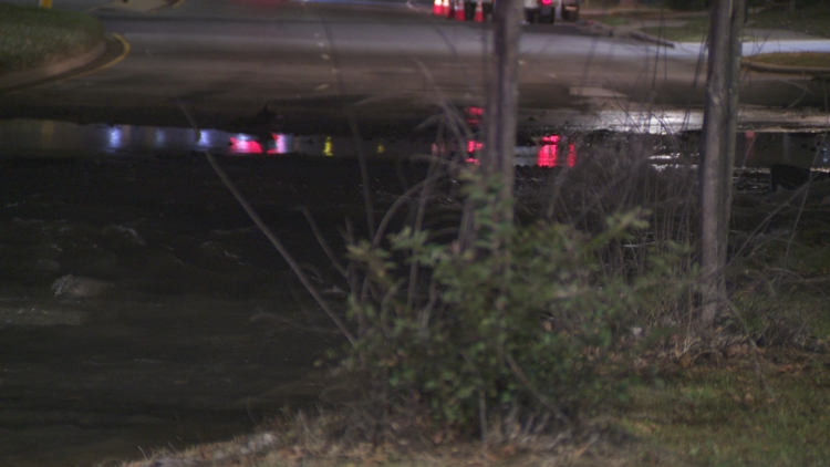 Water pipe being repaired in west Charlotte