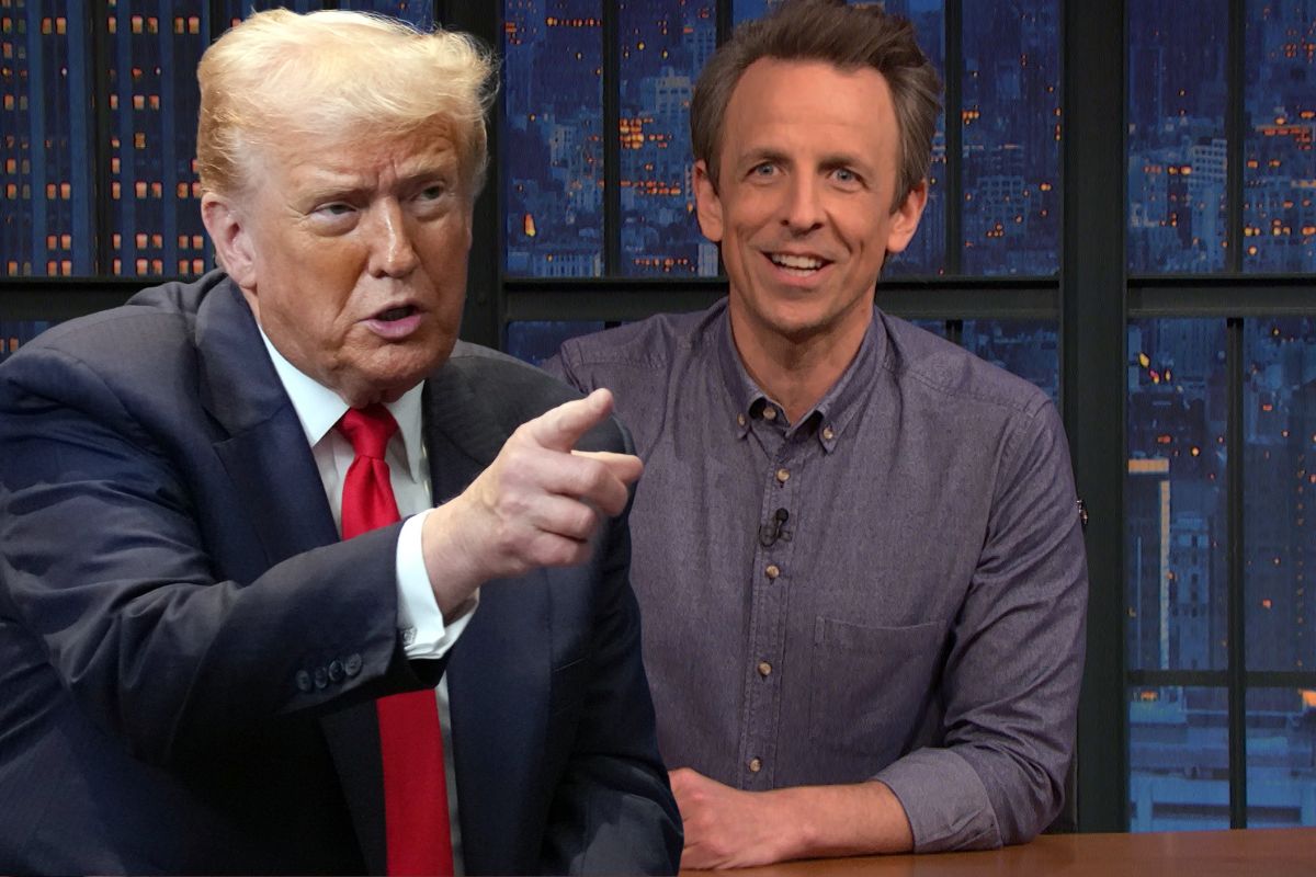 President Trump Says It's ‘Probably Illegal' For ‘Late Night' Host Seth(02)