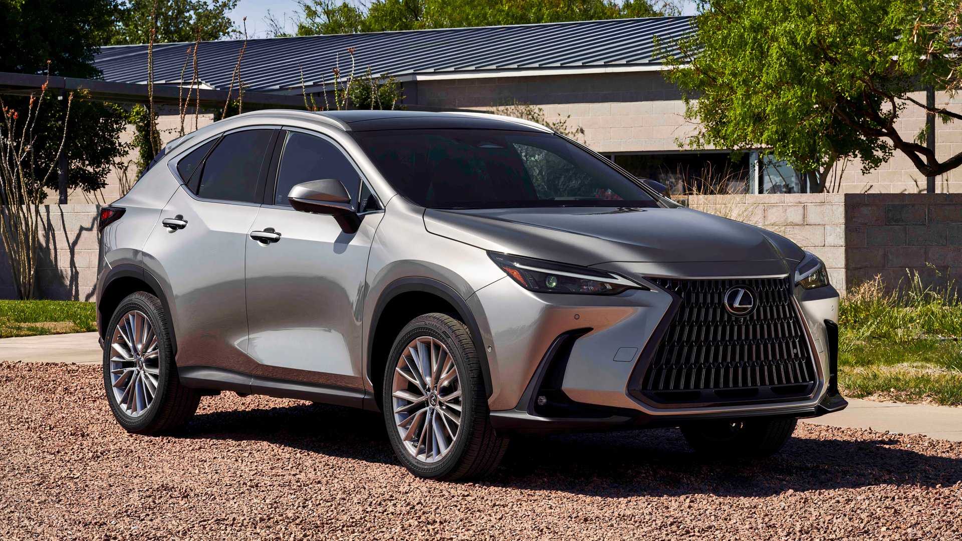 Front three-quarters shot of a 2026 Lexus NX Hybrid 350h