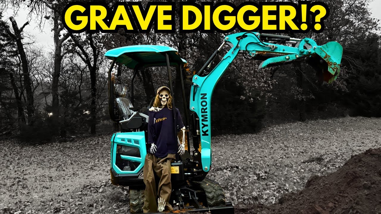 The digging power test of a mini excavator from China