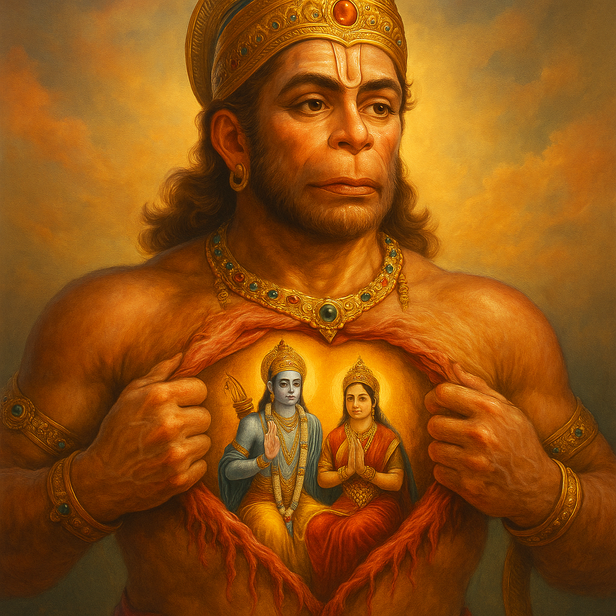Why Hanuman’s Heart Was the Temple of Rama — Not the World Outside