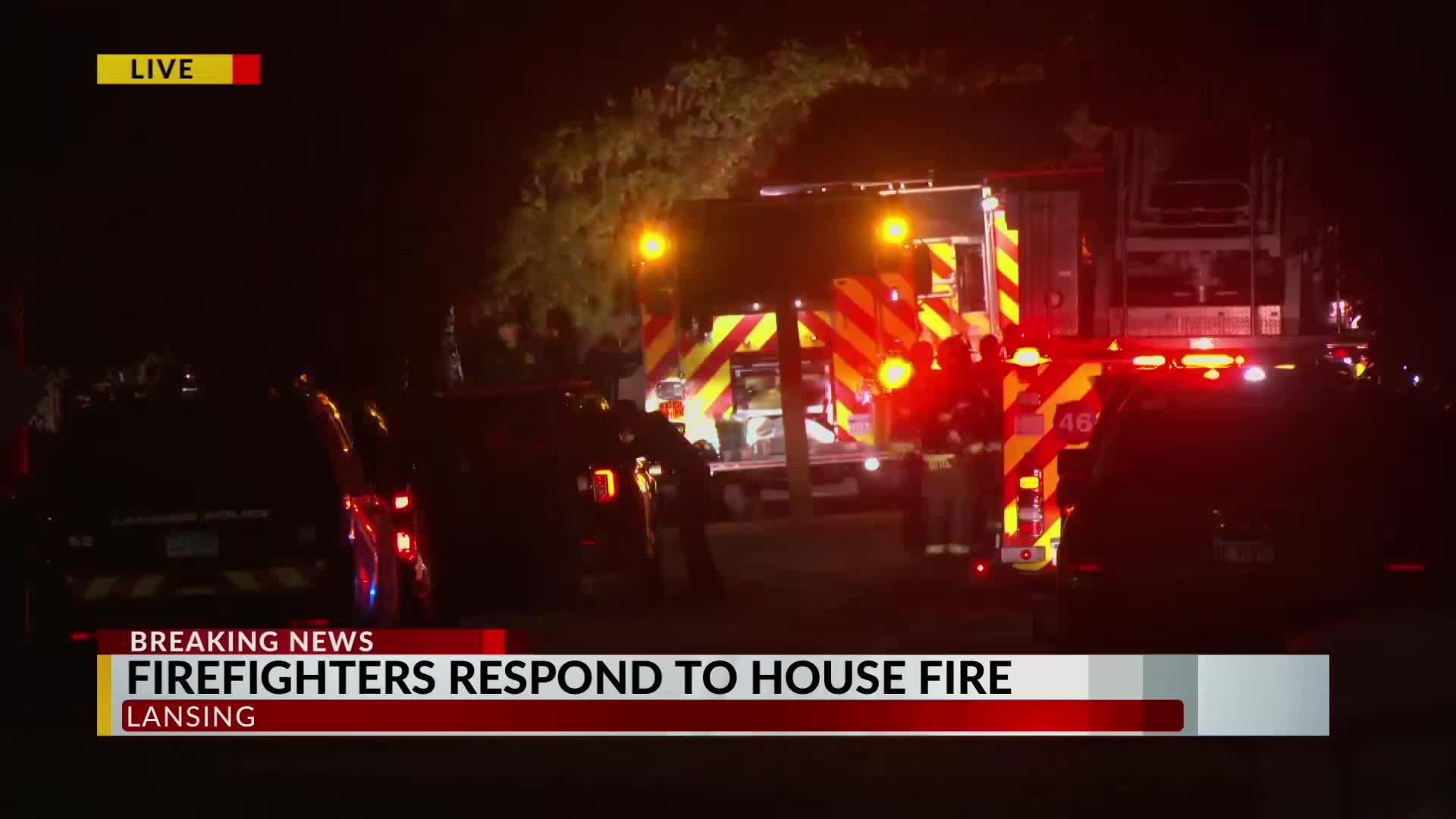 Firefighters respond to house fire in Lansing