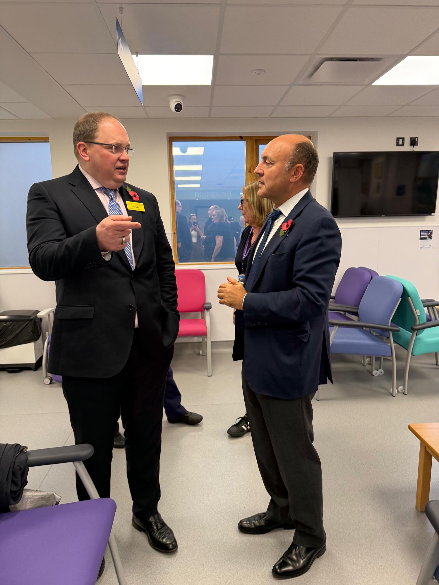 Andrew Griffith MP joins opening of new emergency care department at St ...