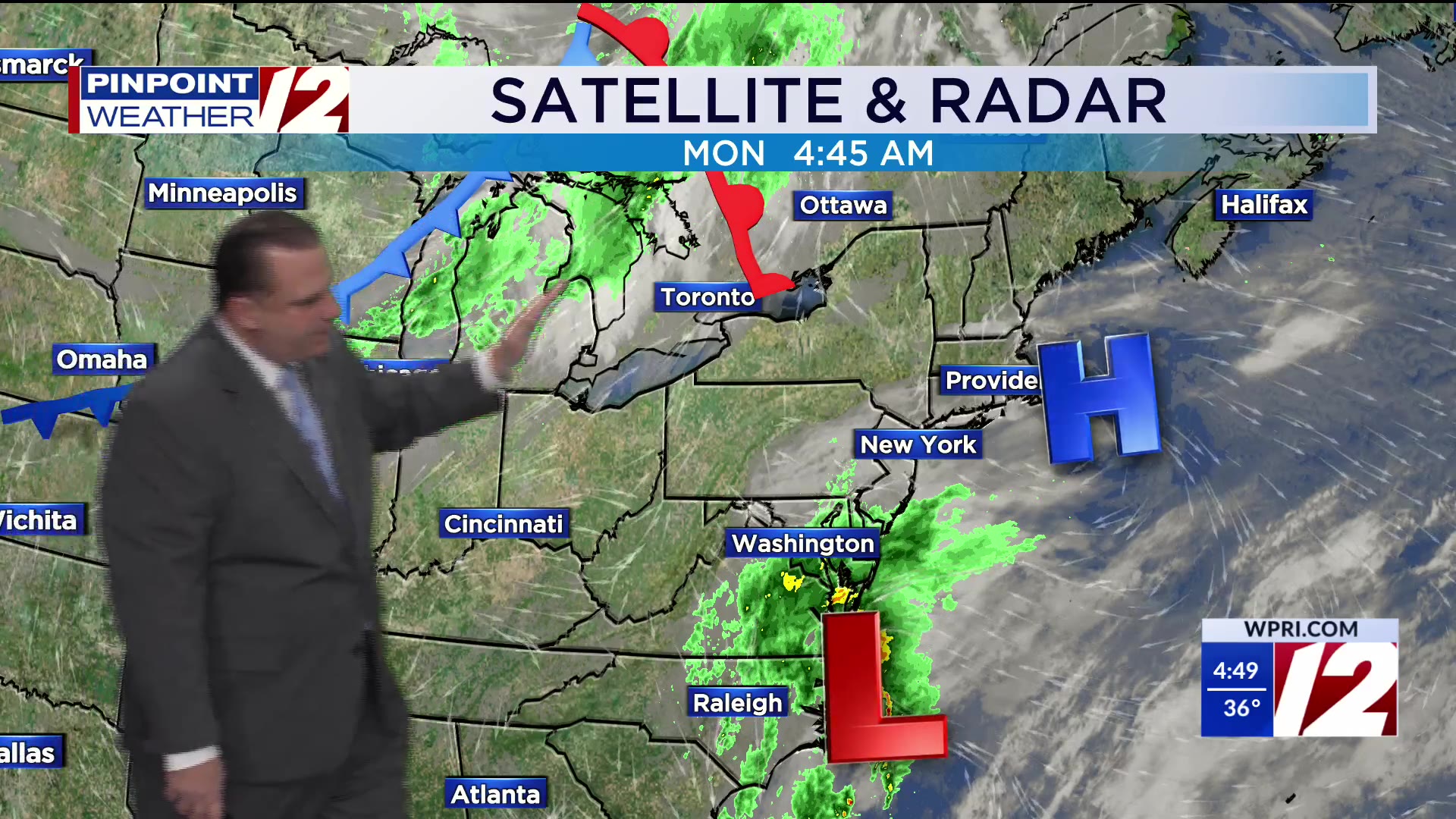WPRI 12 Weather Forecast for 11/3/25: Showers develop today