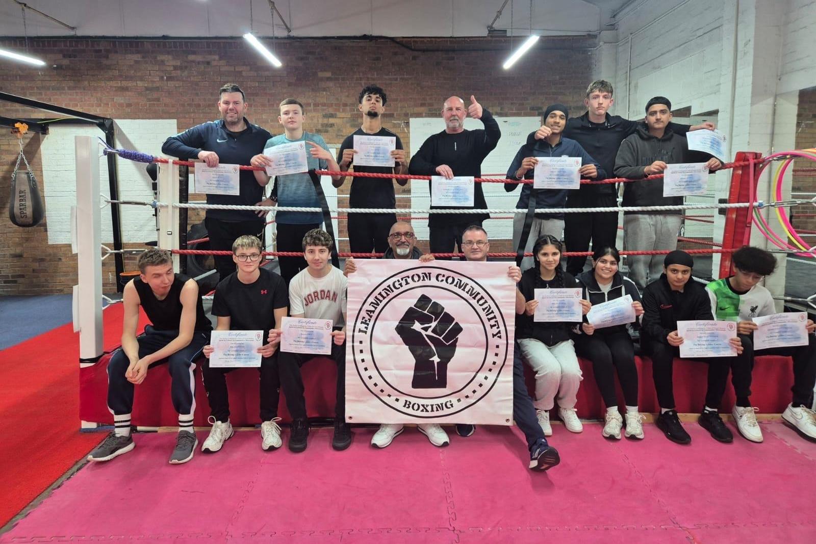 Leamington Community Boxing members complete coaching course