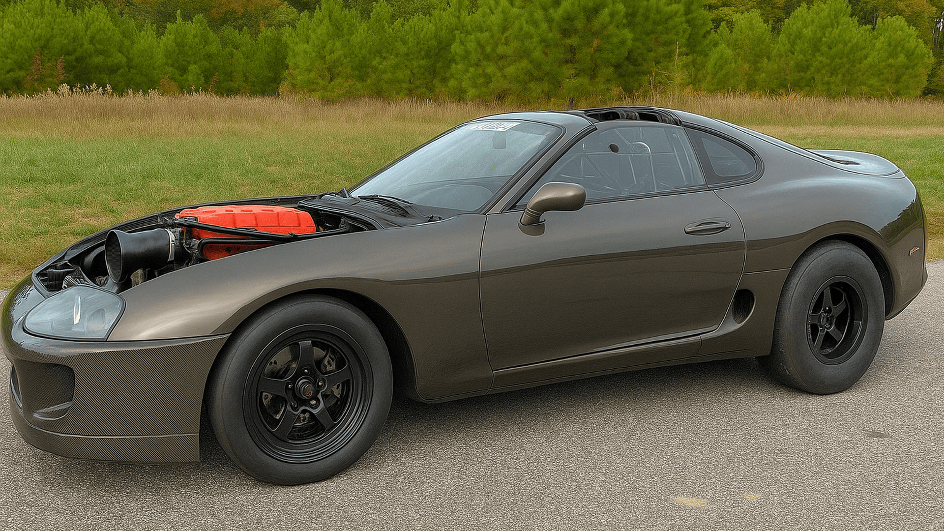 V8-Swapped Supra Runs 7s at the Track