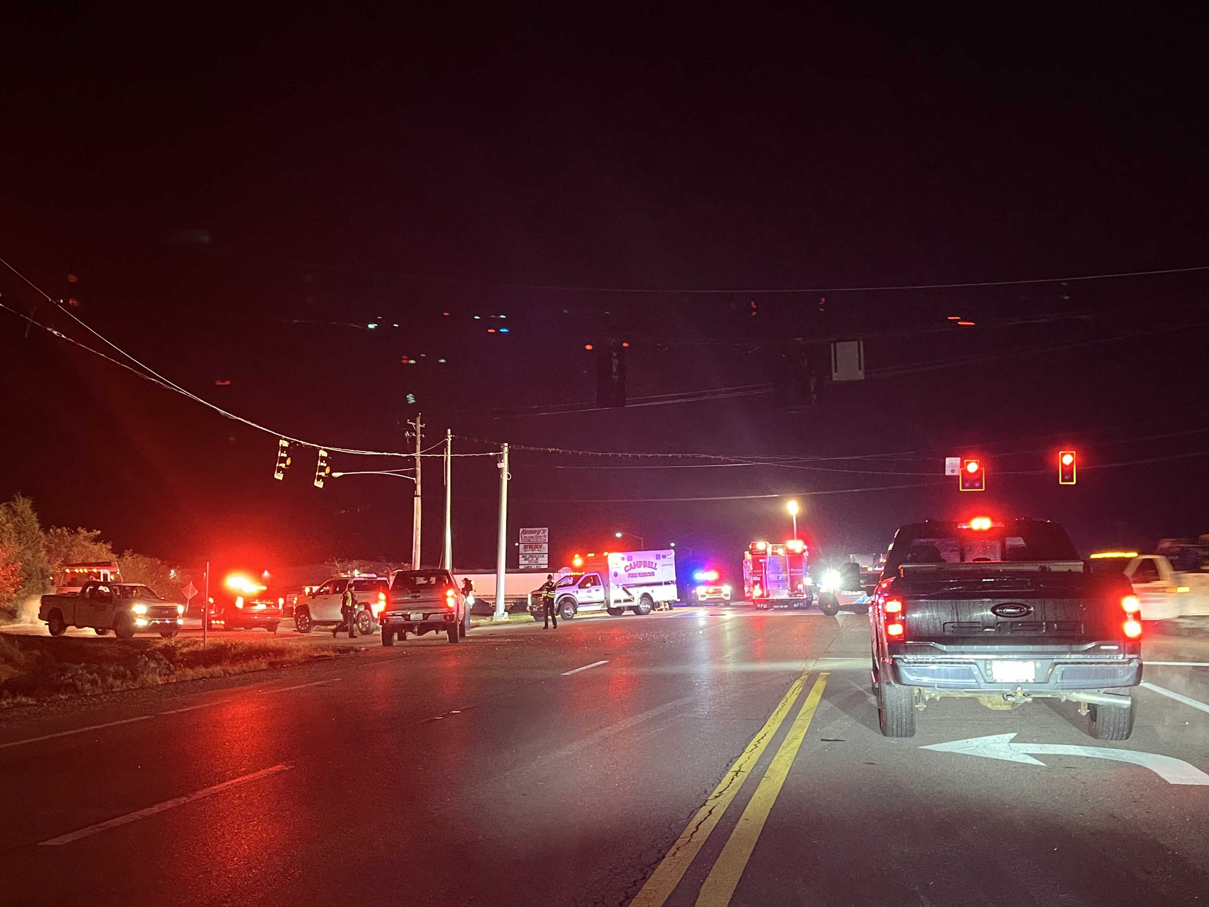 Coroner called to scene of crash on AA Highway in Alexandria; road closed