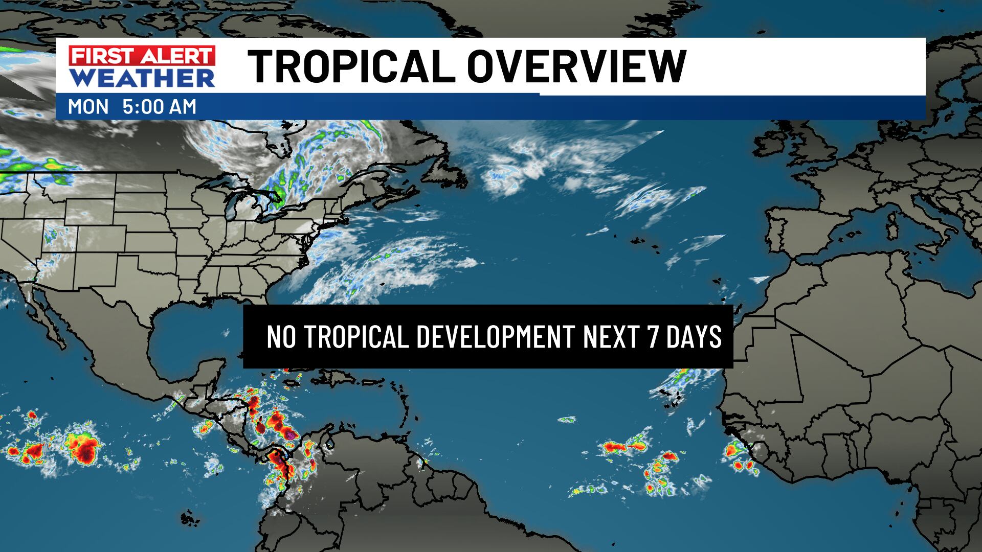 FIRST ALERT: The Tropics are expected to stay quiet this week