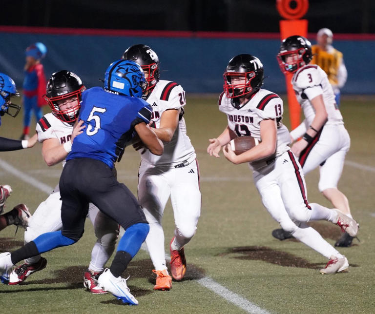 PHOTO STORY: Big offensive performance not enough for HHS football in ...