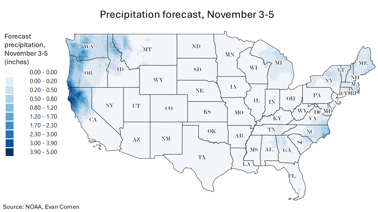 Pacific Coast Rain Storm To Soak These Cities This Week